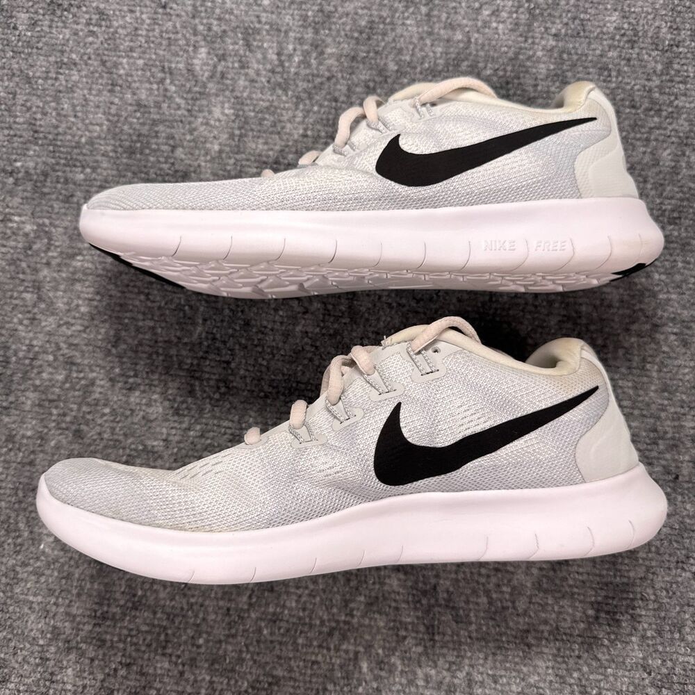 Nike Free RN 2017 Womens Size 8.5 White Black Athletic Running Shoes Sneakers - Picture 9 of 13